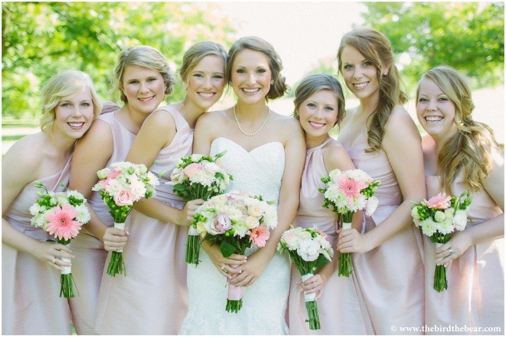 Bridesmaids at a Royalty Pecan Farm wedding.