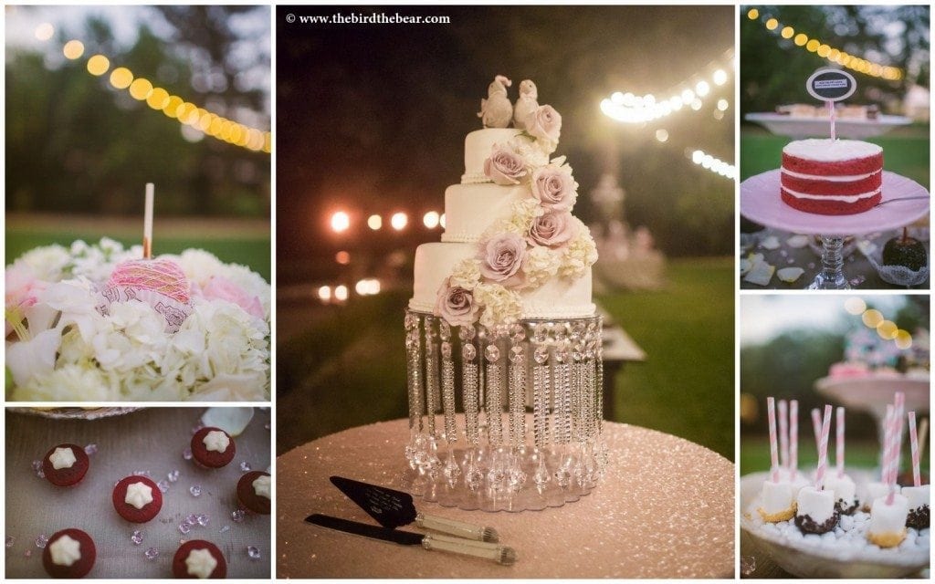 Wedding cake by Chanelle Molina of Just Stick a Fork in It at Park Winters.