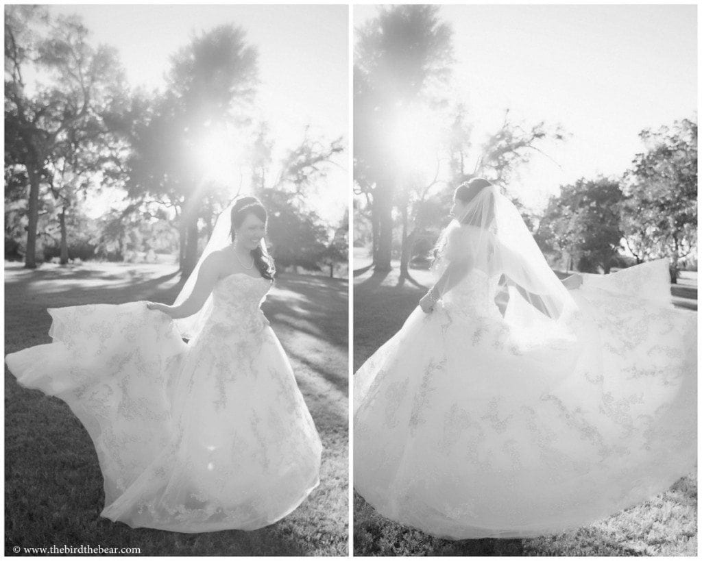 Bride spinning