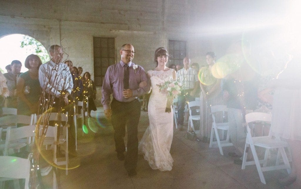 BrideWalkingDownAisle