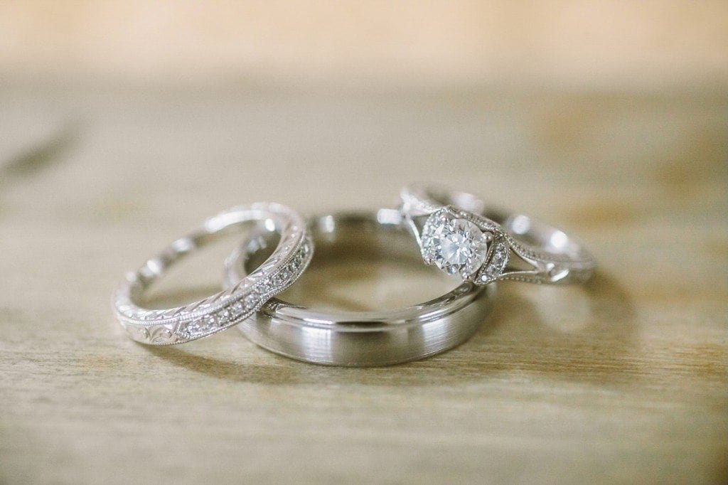 Wedding Rings before the ceremony.