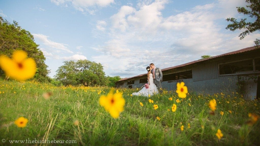 Texas wildflower wedding