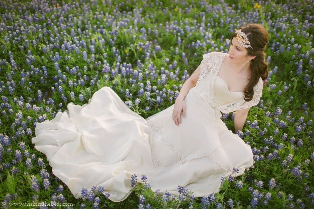 Bluebonnet bride