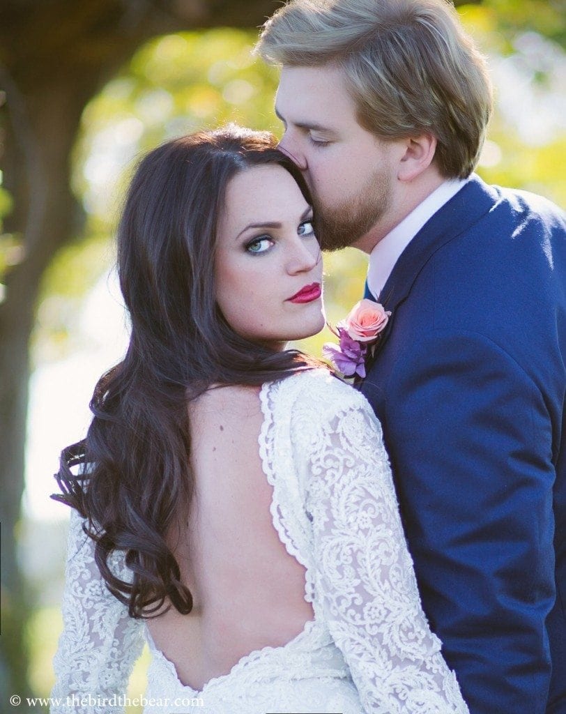 Beautiful Bride in berta bridal gown