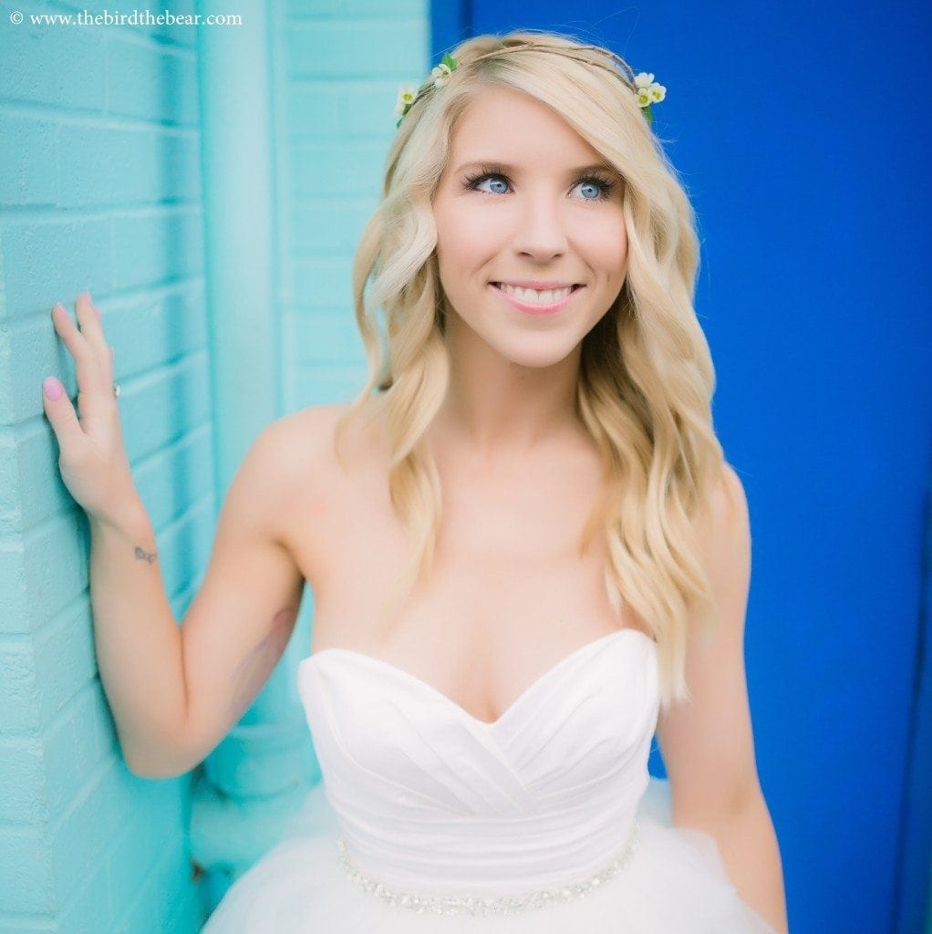 Quirky Austin bridal portraits