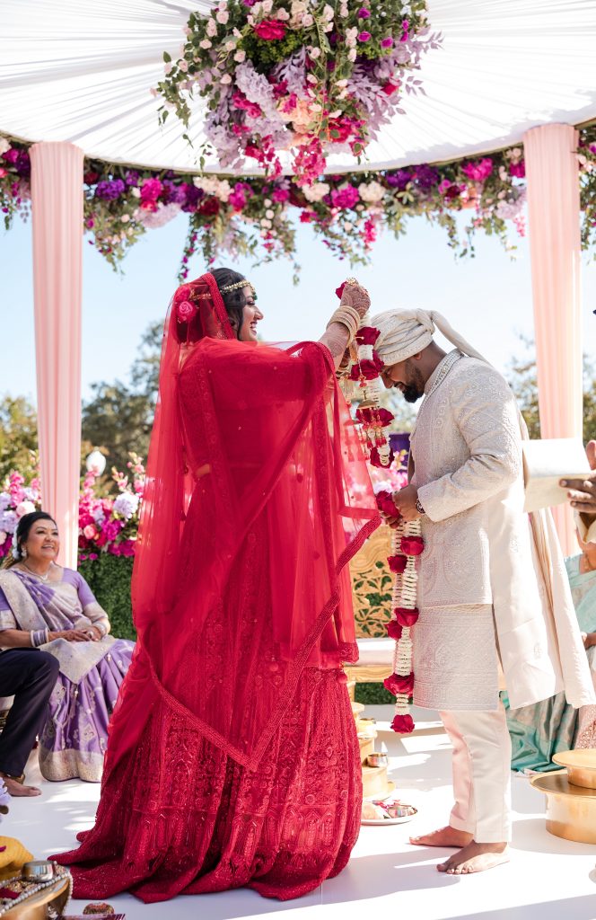 Indian bride and groom at Austin wedding