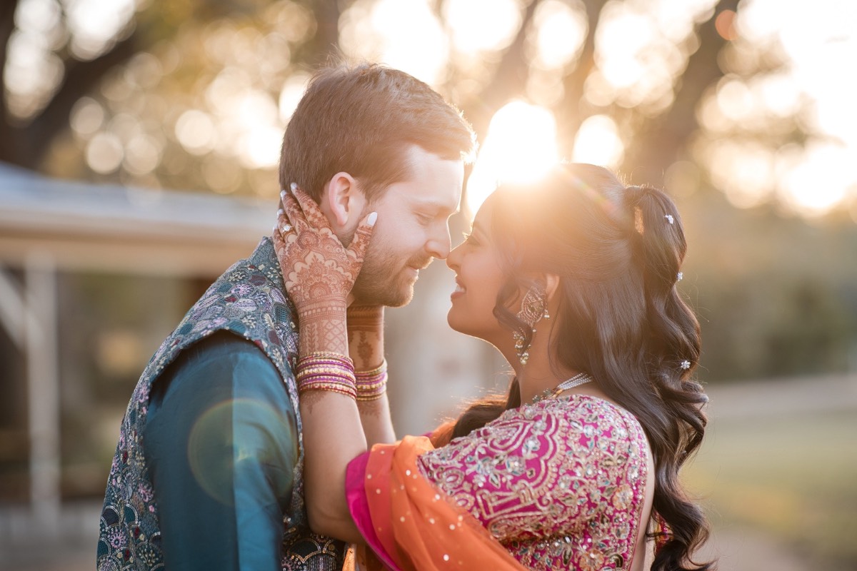 Professional hair and makeup artist styling Hirva for Canyonwood Ridge wedding