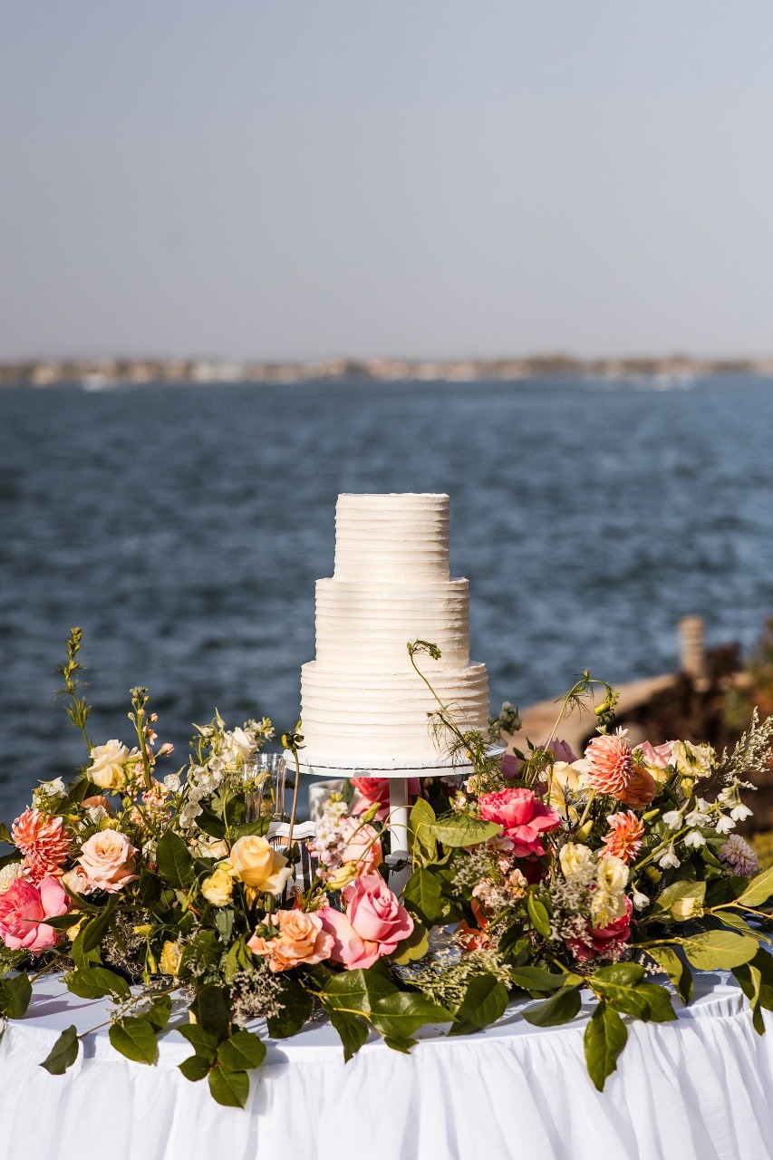 Groom S's boutonniere from Joan Florals before Horseshoe Bay Resort ceremony
