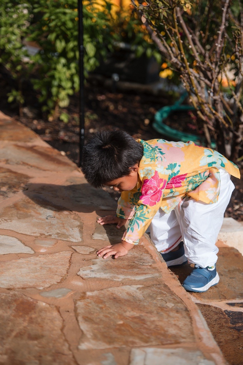 Sreya and Colton's first look at Two Streams One Heart Ranch venue