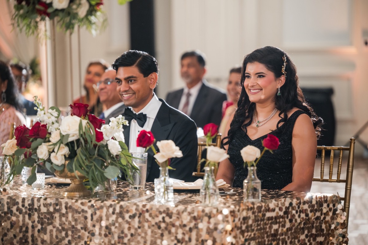Renaissance Austin Hotel ceremony setup with elegant arch and floral arrangements for wedding