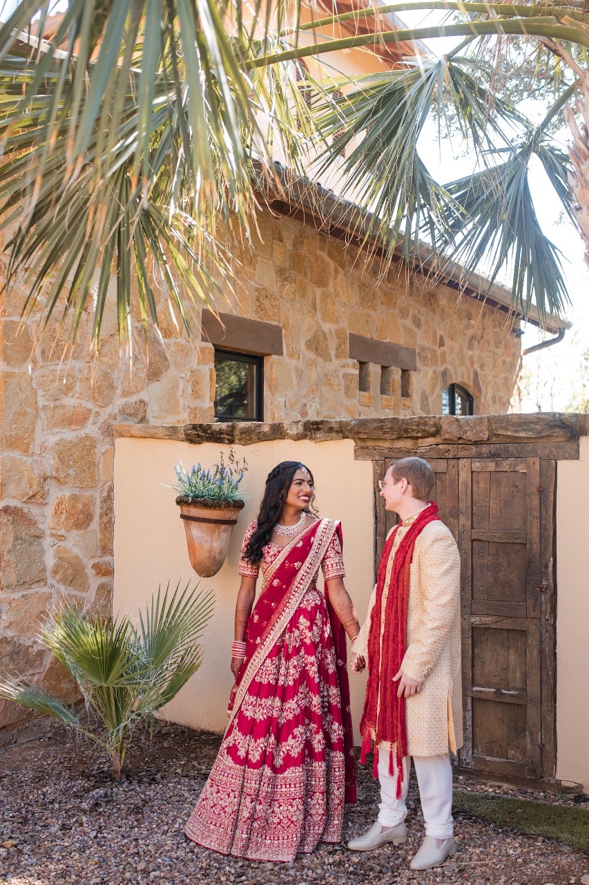 Floral arch designed by Southern Sparkle Events for Two Hearts One Stream wedding