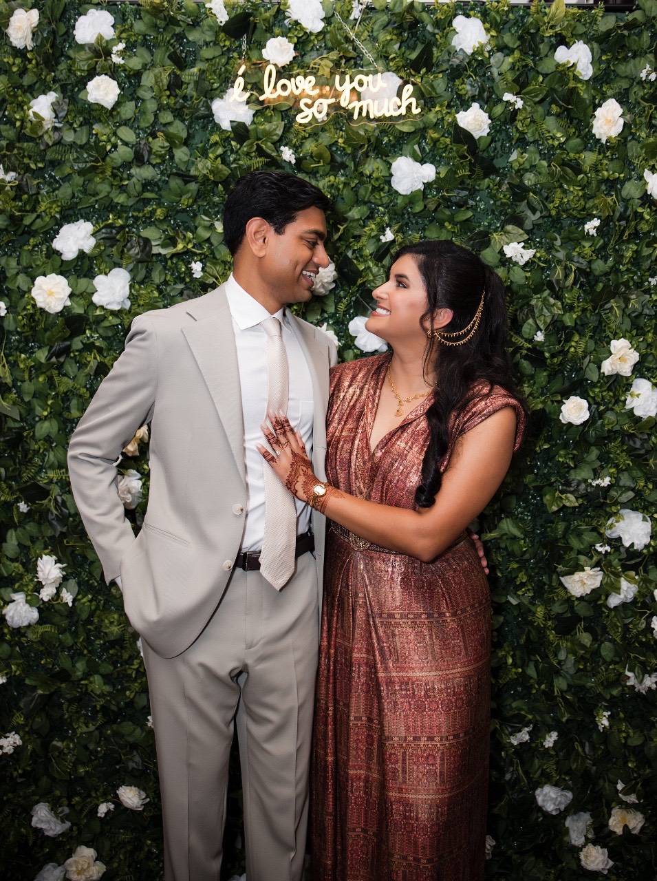 Bride and groom exchange rings during Renaissance Austin Hotel Austin Texas wedding