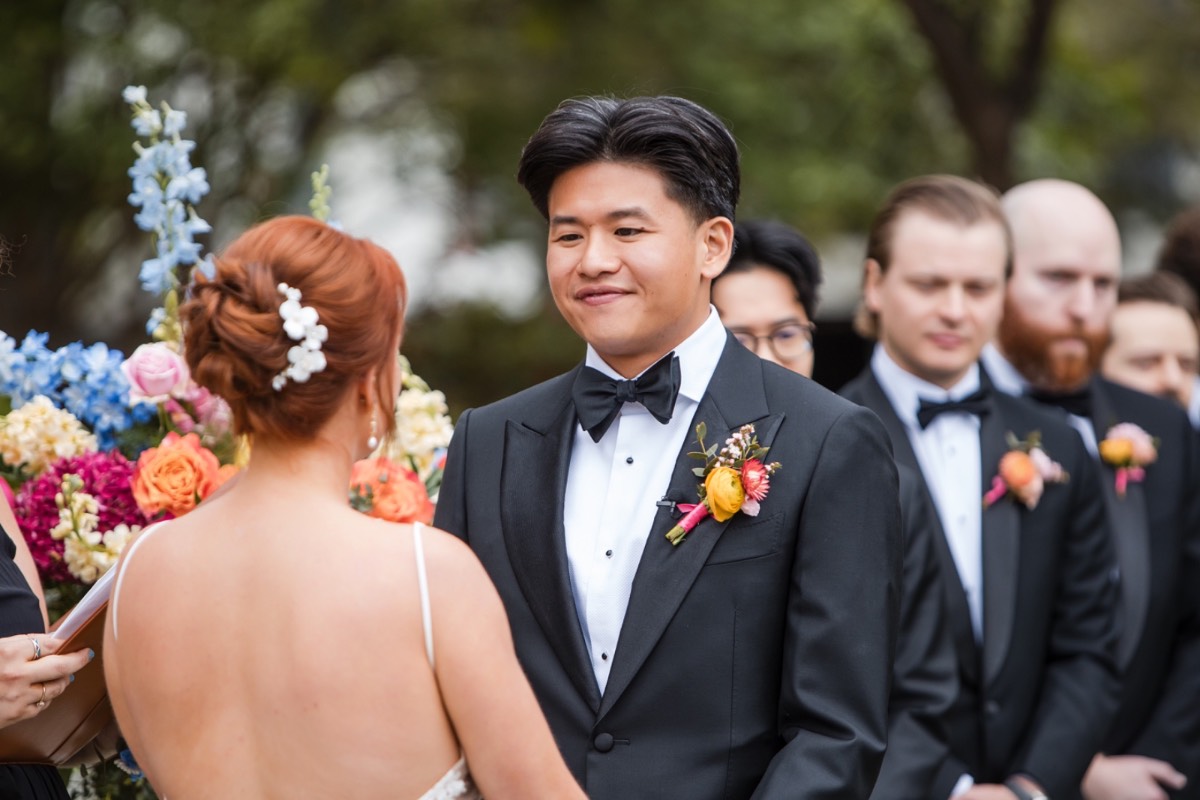 Guests seated for Hotel Ella Austin wedding ceremony