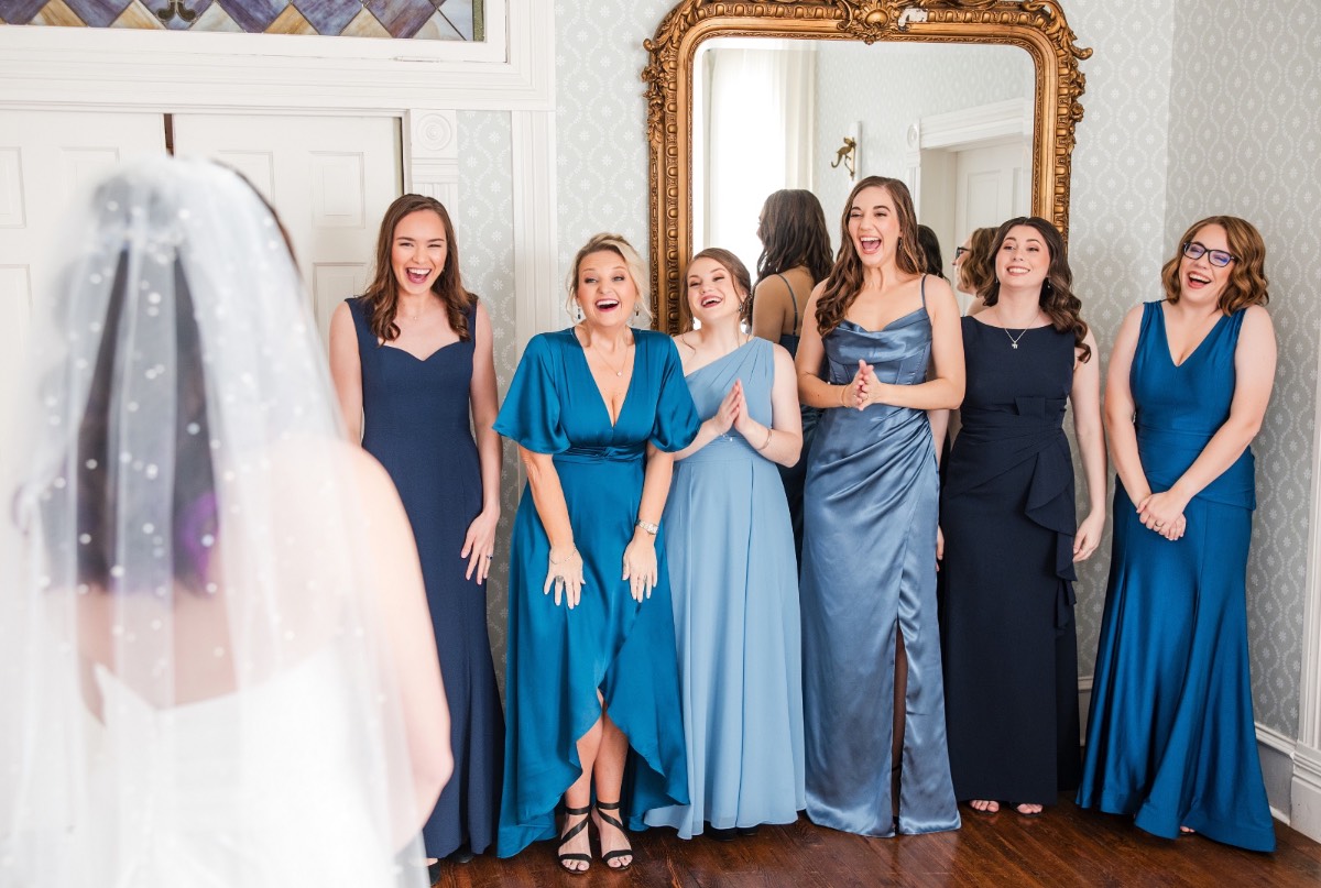 Groom's classic tuxedo laid out for Woodbine Mansion Wedding ceremony