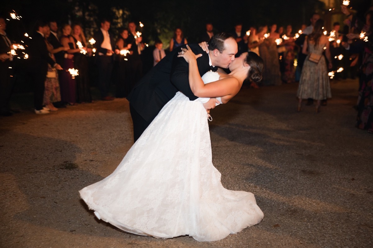 Darby and Will's first dance as married couple at ranch reception