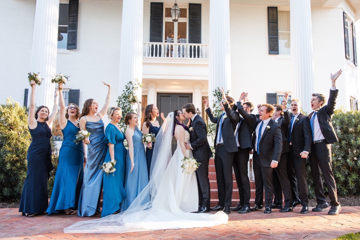 Couple portrait session at Woodbine Mansion with The Bird and Bear