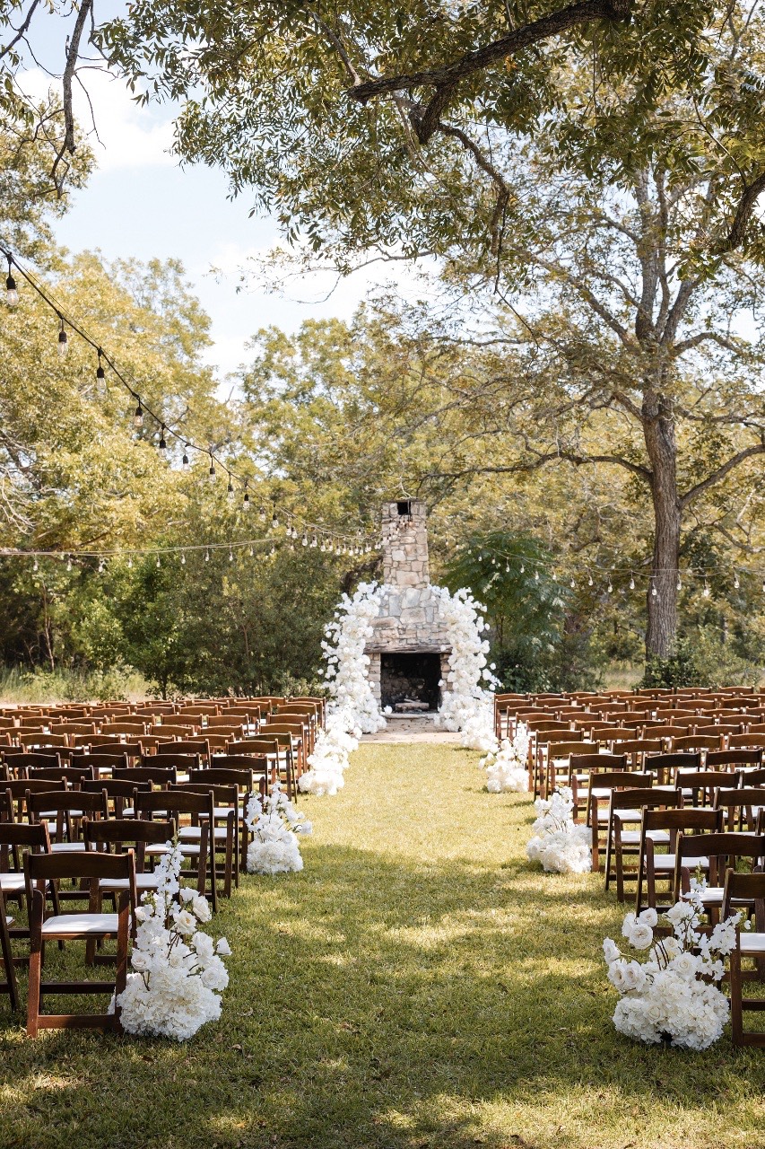 Bride dancing with father at Pecan Springs Ranch wedding celebration