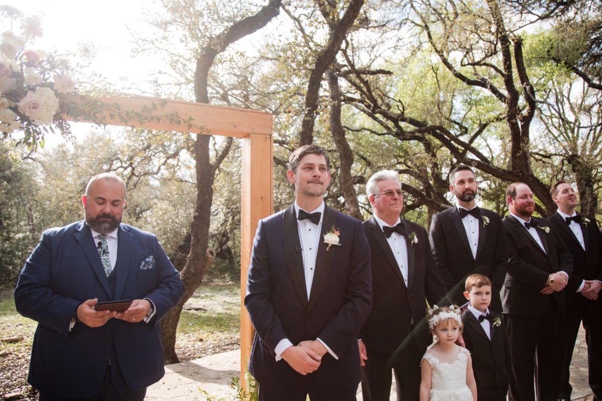 Bride K with her bridesmaids at The Addison Grove wedding in Austin