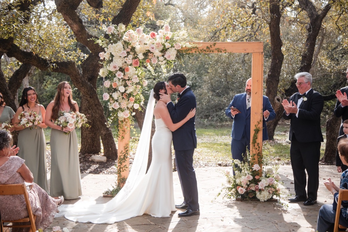 Wedding party portrait at The Addison Grove captured by Addison Grove wedding photographer