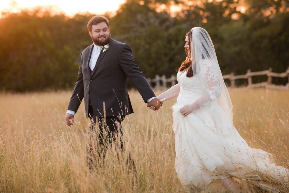 Reception tent beautifully decorated for S and D's Old Glory Ranch wedding