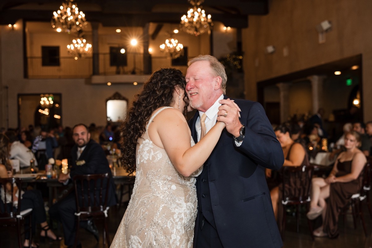 Fall wedding portrait showing couple's joy and connection at Ma Maison