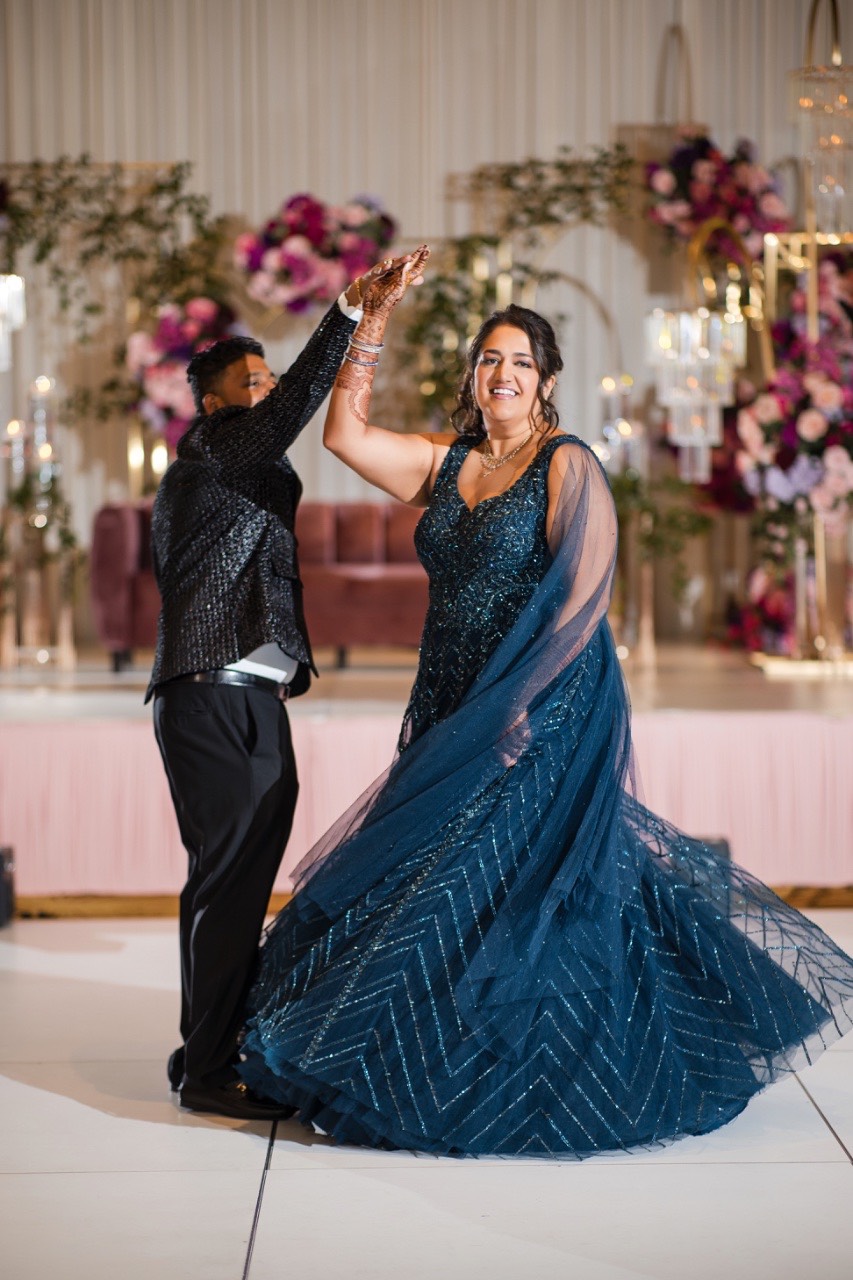 A holding bouquet designed by Mandap Creations for Hill Country wedding