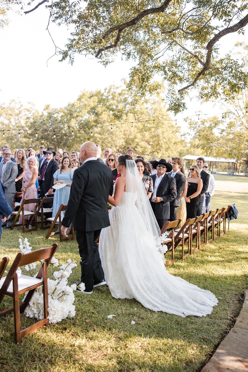 Wedding send-off with sparklers at Pecan Springs Ranch Austin Texas venue