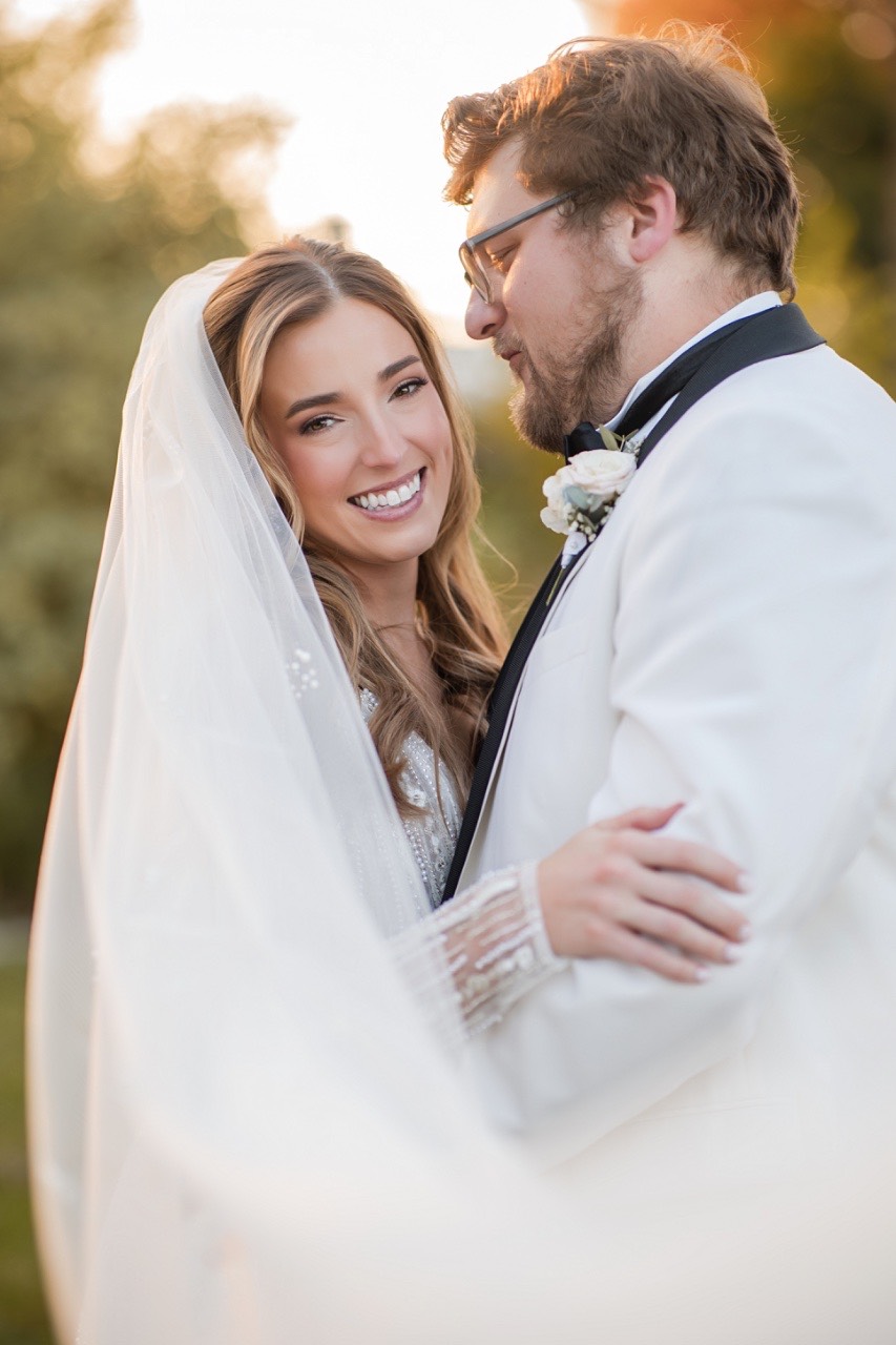 S and A dancing together during golden hour at Barr Mansion Austin.