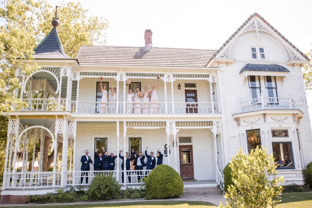 Groom S's best man standing with him at Barr Mansion ceremony