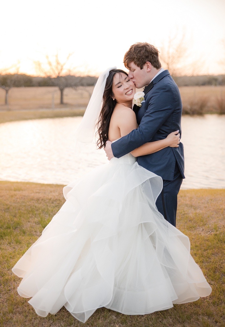 Reception décor and details at L and M's Pecan Springs Ranch wedding