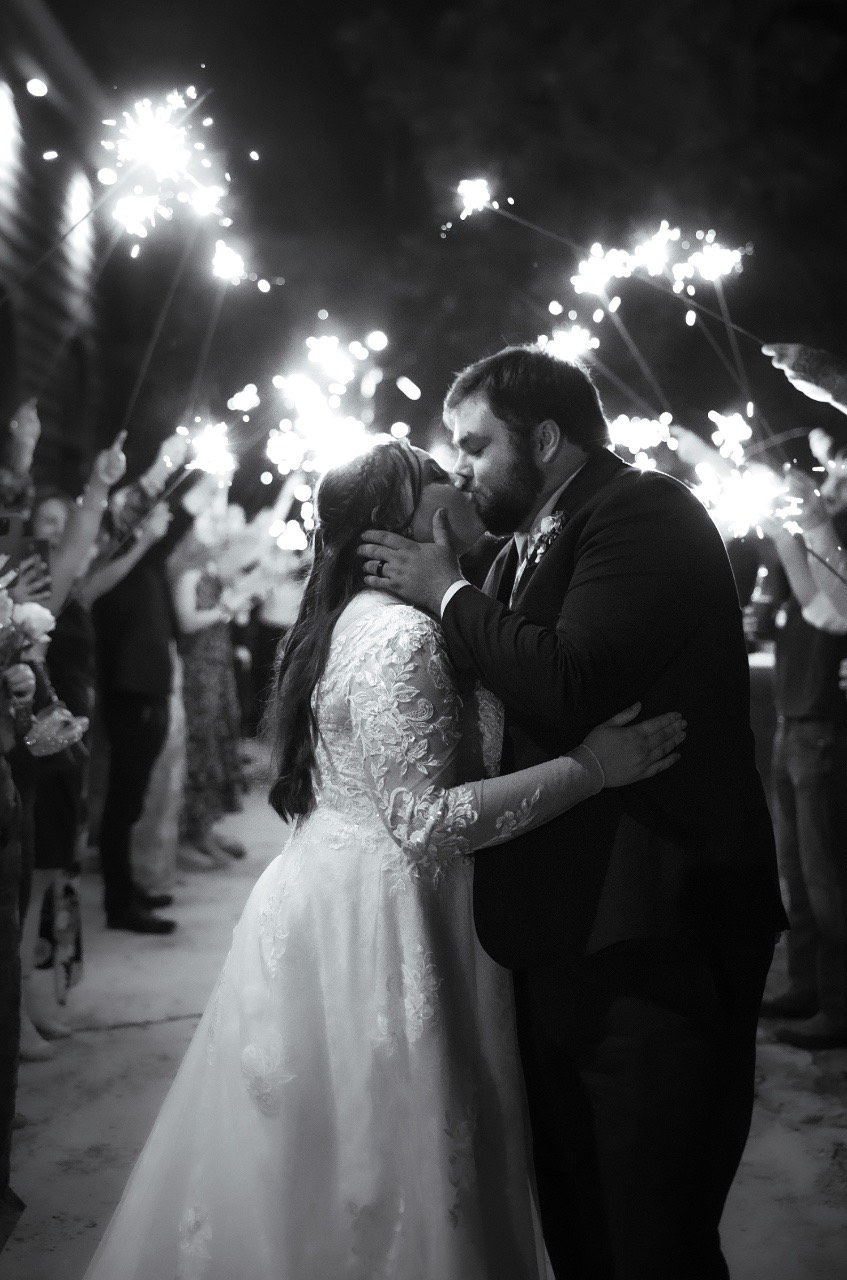 DJ and band performing at S and D's Old Glory Ranch wedding Wimberley