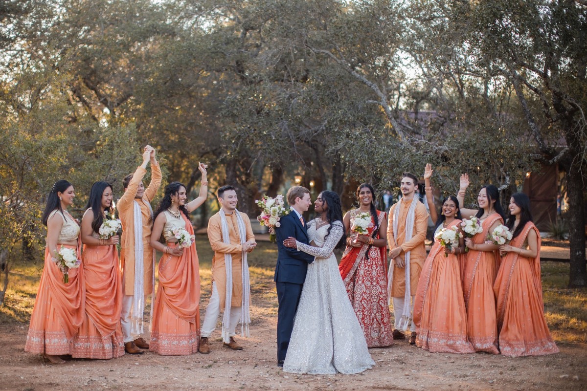 Bride and groom candid moments at Two Streams One Heart Ranch