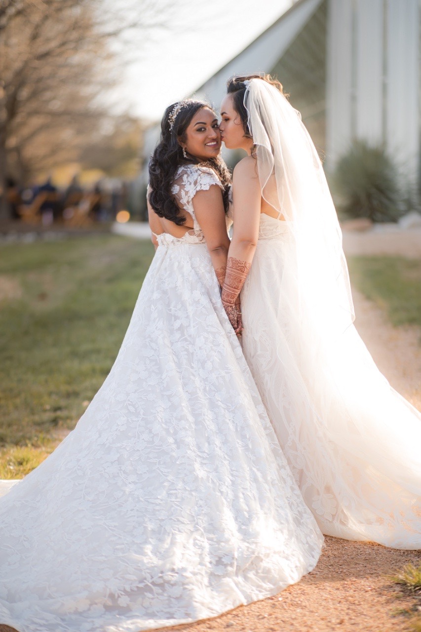 Bride A dances with father at Prospect House wedding reception