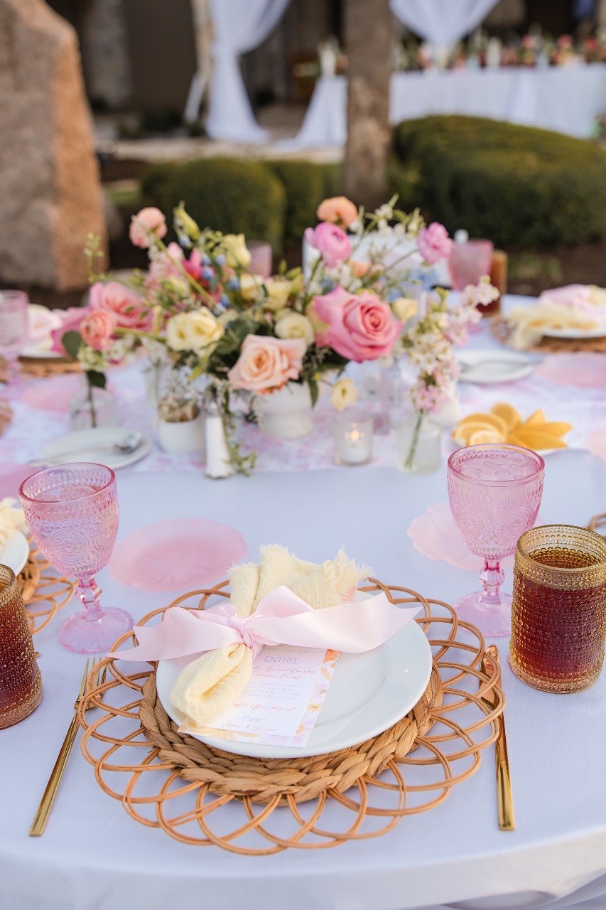 Joan Florals bouquets featured in bridal party photos at Horseshoe Bay