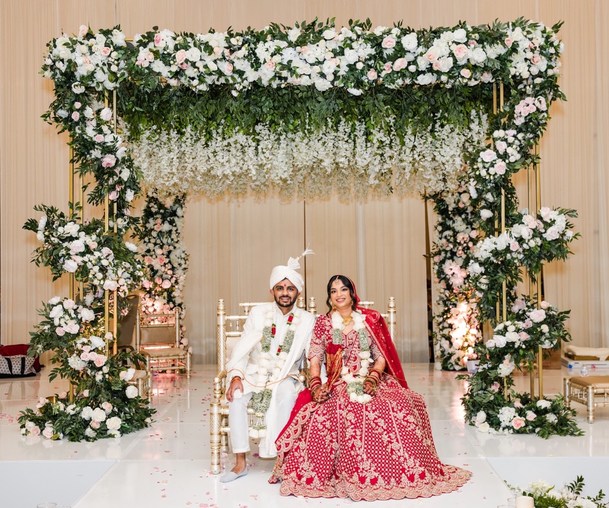 Elegant reception setup at Hyatt Regency Austin with Glitzzy Events planning