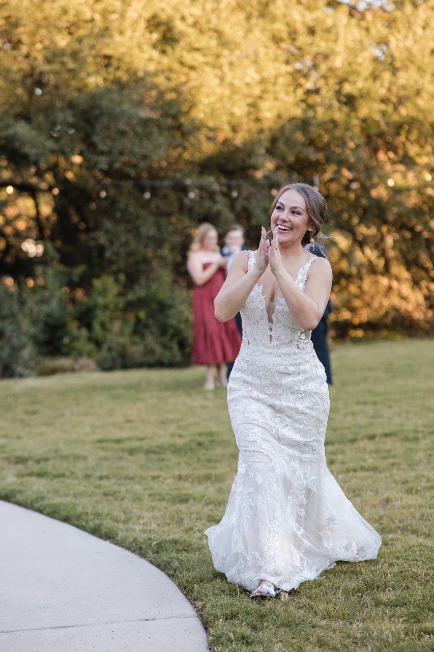 Groom dancing with mother at Garey House Georgetown Texas reception