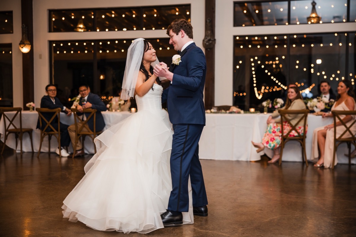 Mother-son dance between M and his mother at Pecan Springs Ranch Austin