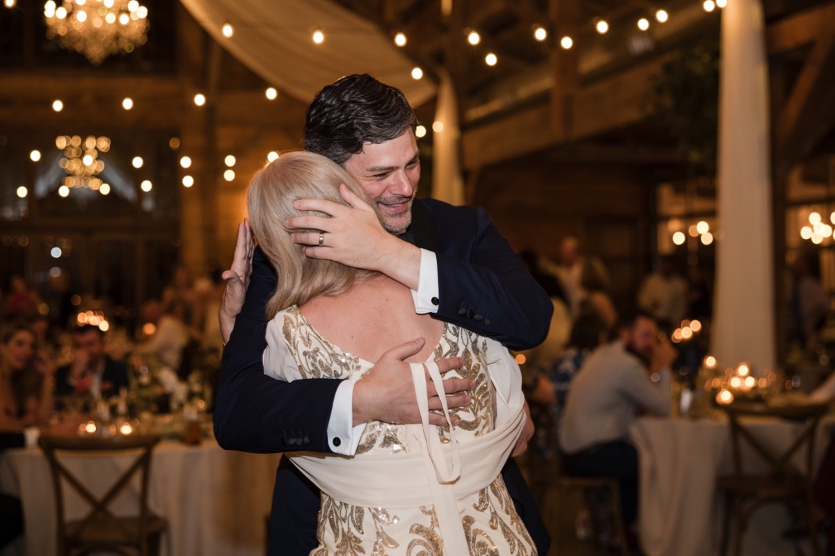 Maid of honor toasting bride K at The Addison Grove wedding in Austin