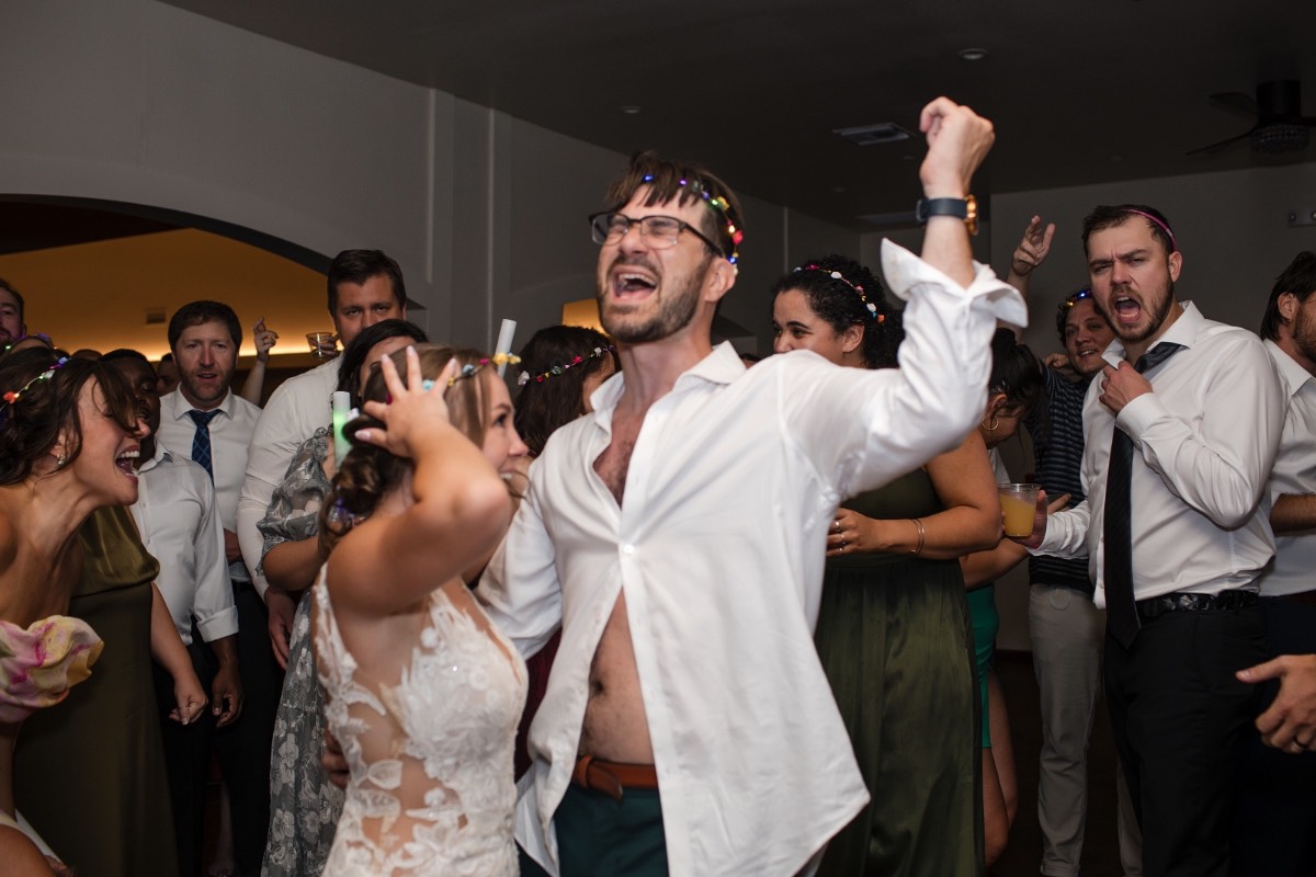D and J's last moment as newlyweds at Garey House Georgetown wedding