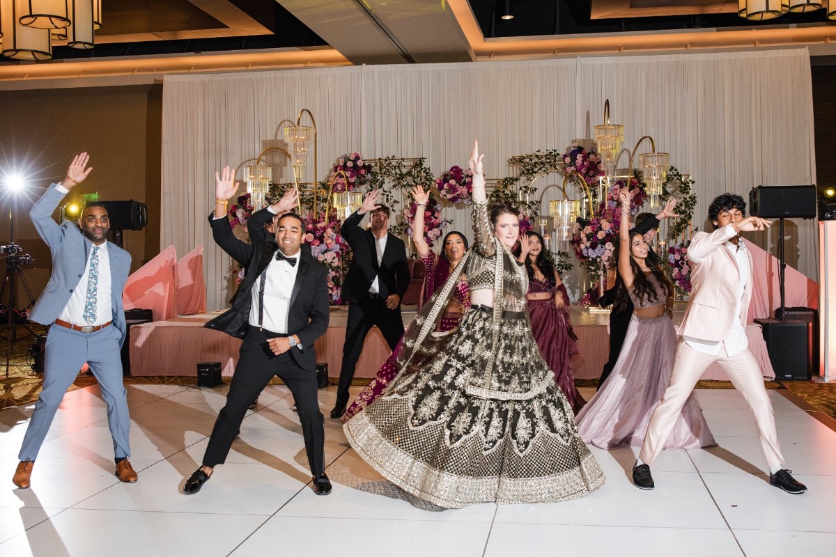 Newlyweds dancing at Hyatt Hill Country Resort venue