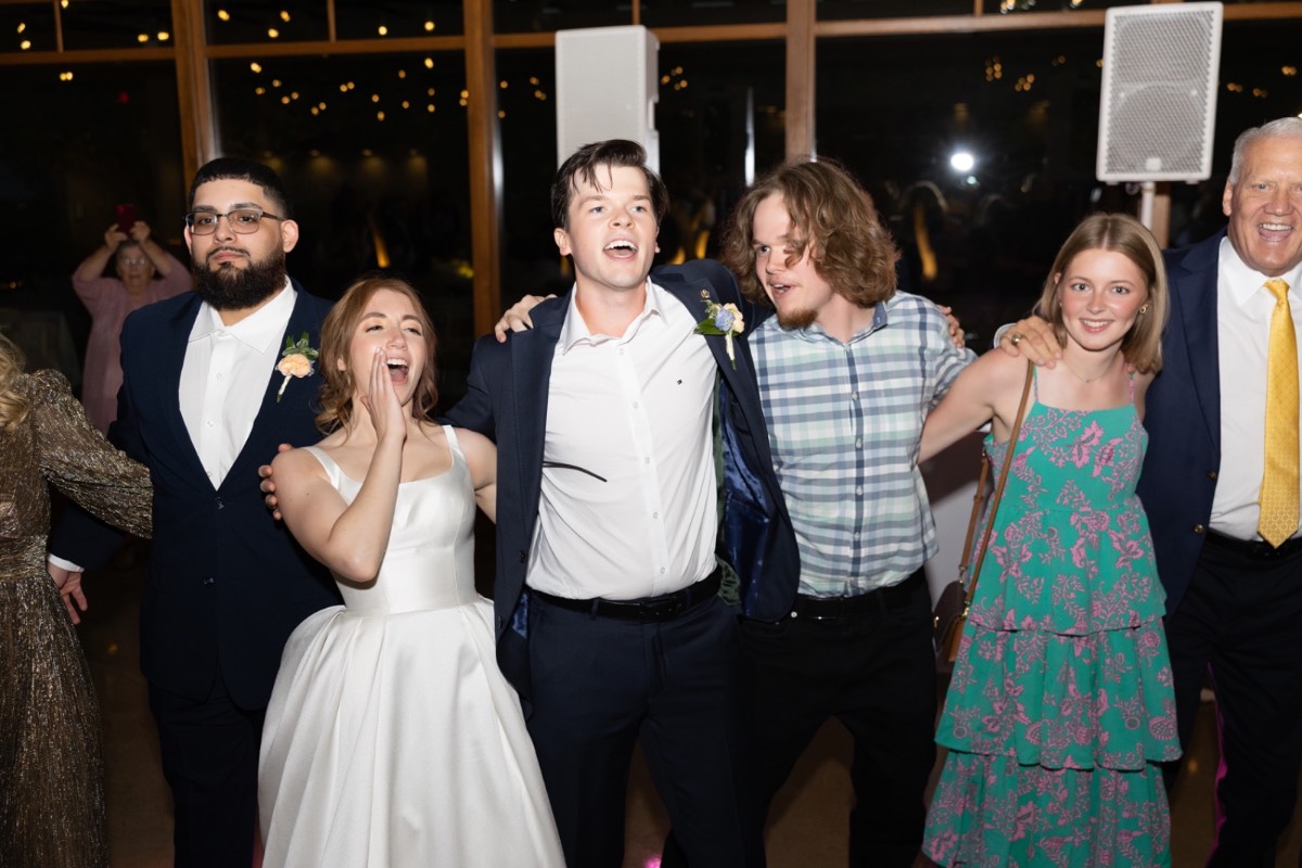 First dance captured by videographer at Canyonwood Ridge outdoor wedding in Dripping Springs