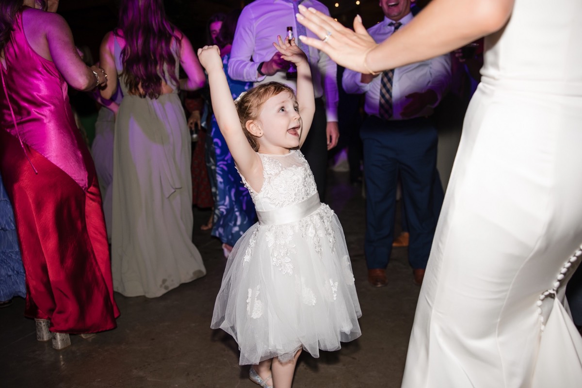 Dance floor celebration captured by The Bird and The Bear at Addison Grove