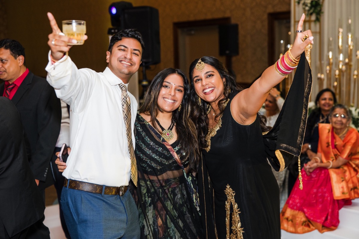 Guests dancing at Hyatt Regency Austin wedding reception celebration