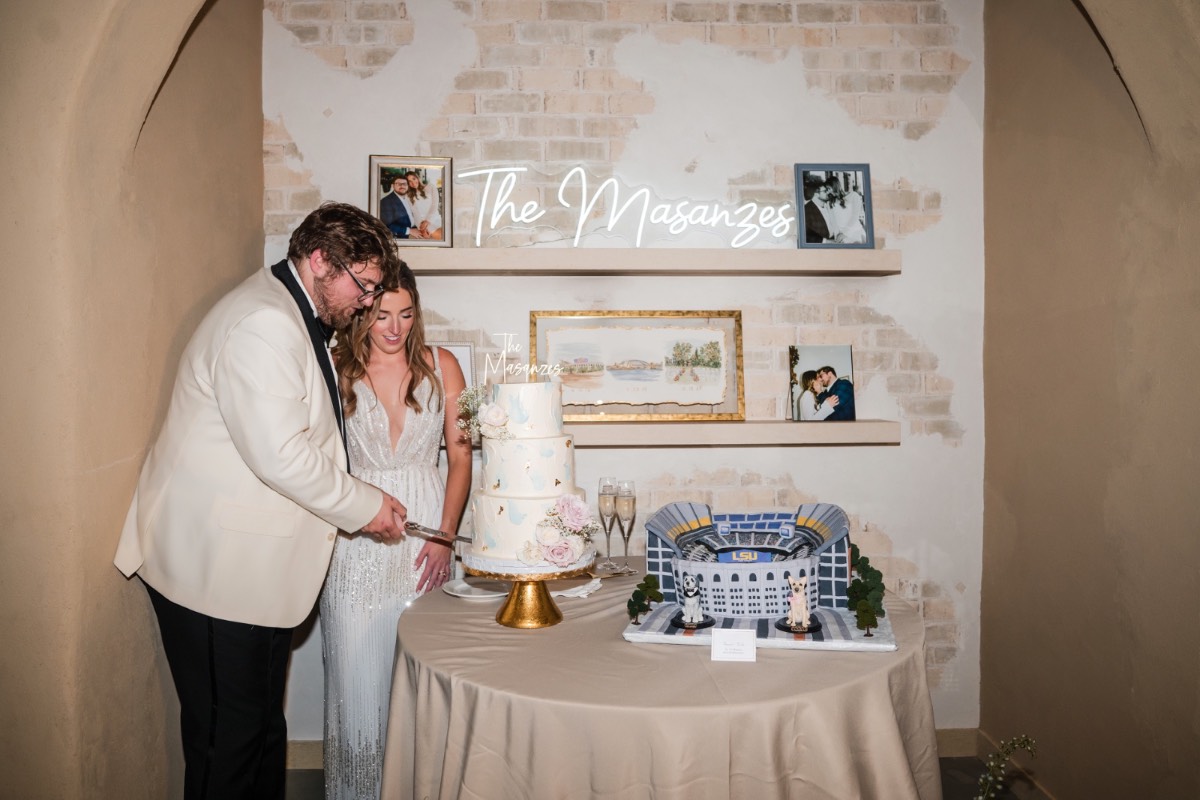 S and A's sweetheart table at Barr Mansion Austin winter wedding.
