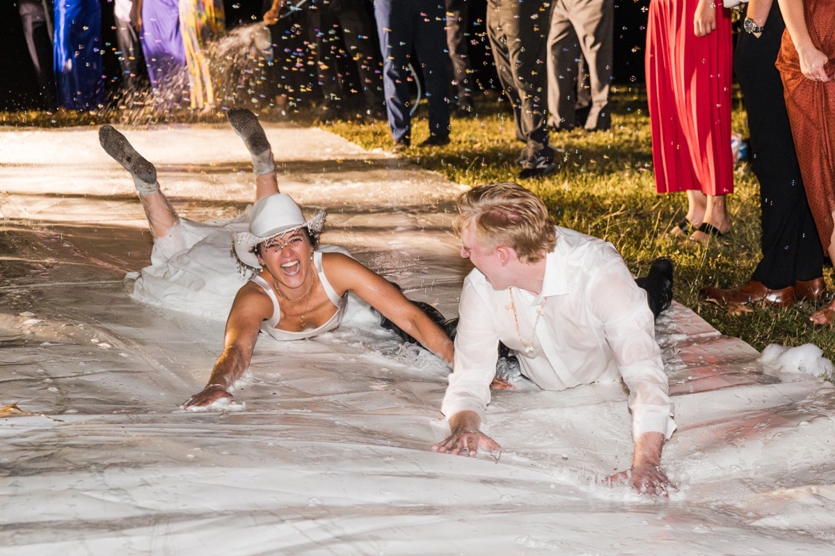 Late night dancing at K and N's Retreat at Balcones Springs wedding