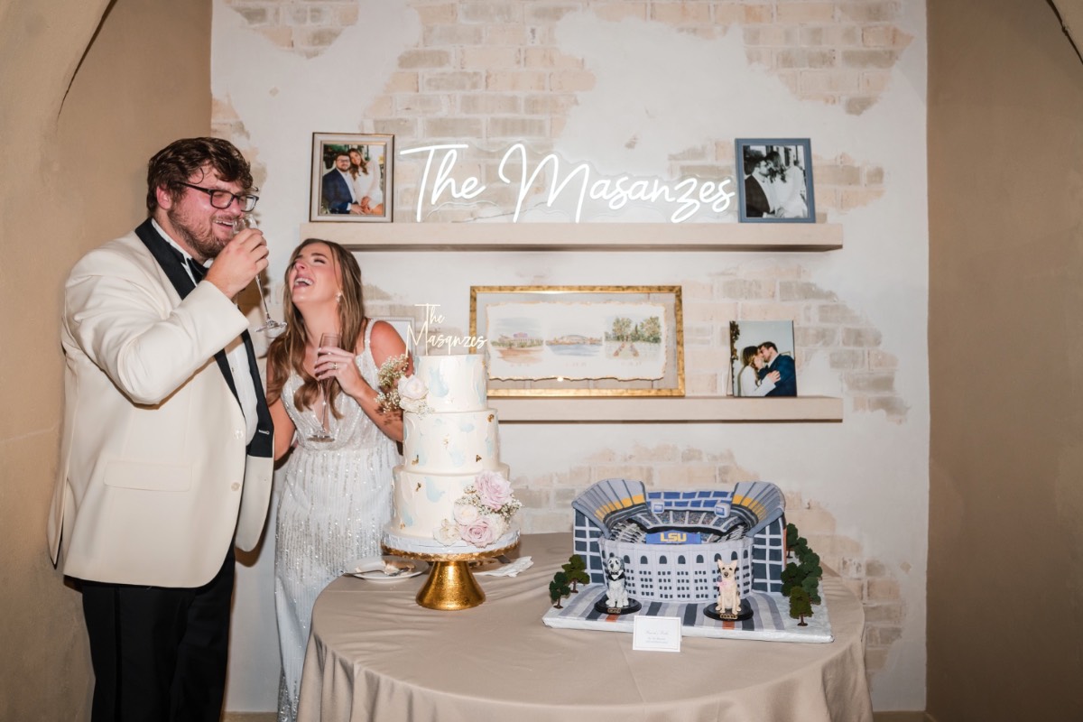 Candlelit reception inside historic Barr Mansion for S and A's winter wedding.