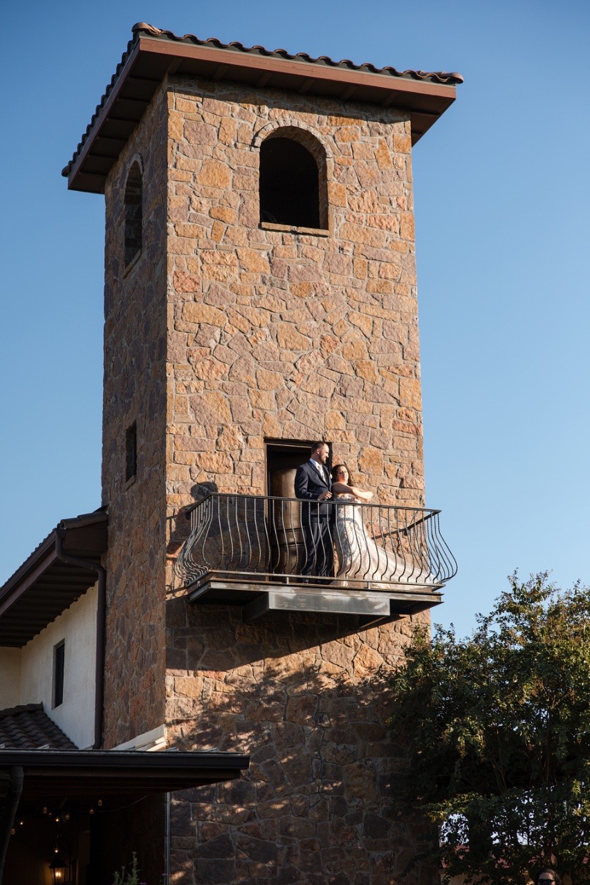 DJ energizing crowd with music during reception at Dripping Springs wedding
