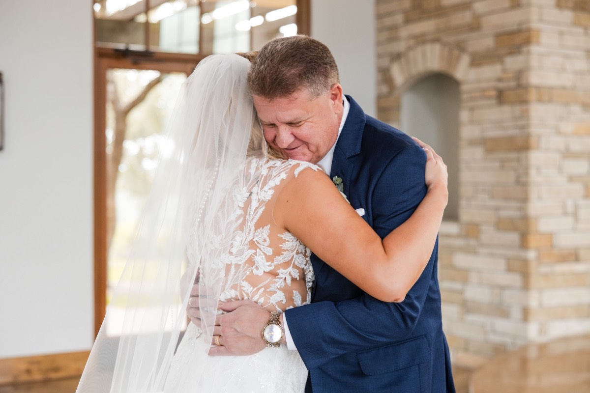 First dance portrait of K and M at Canyonwood Ridge Texas