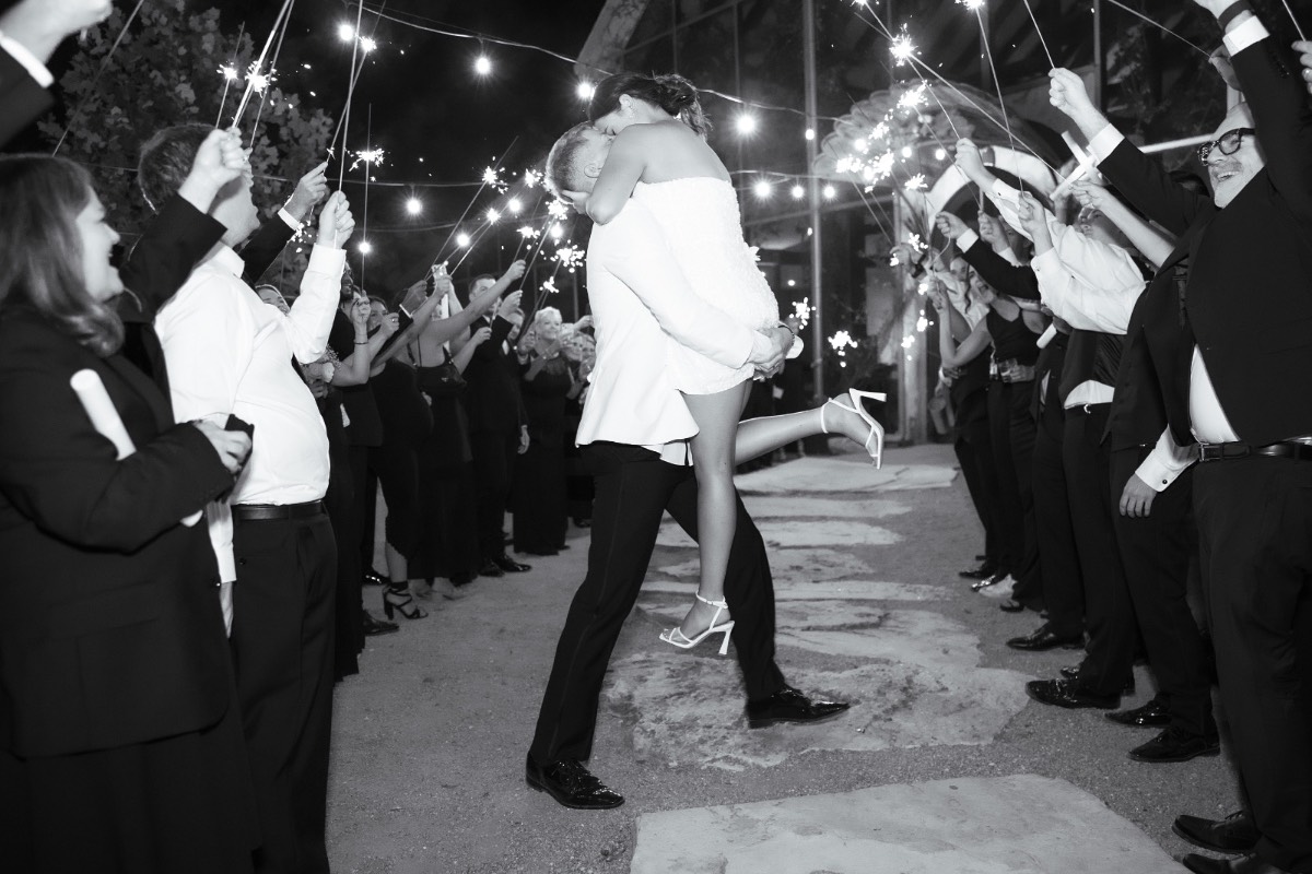 Best man toast at Barr Mansion reception for groom S and bride M