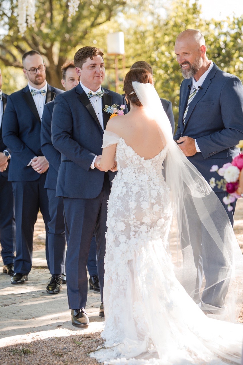 Bride L and groom S captured by videographer from The Bird and The Bear